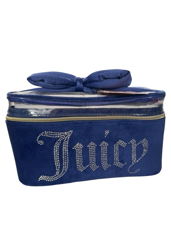 Juicy Couture Handbags - Juicy Couture Royal Blue Rhinestone Cosmetic Case